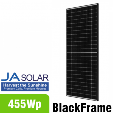 Panou fotovoltaic 455 Wp monocristalin JA SOLAR, JAM72S20-455MR, BlackFrame